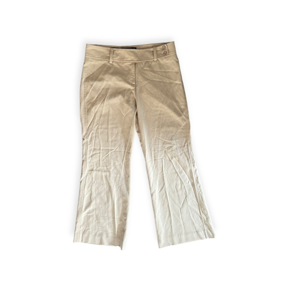 Fabrizio Gianni stretch cream casual pants Sz 8 medium